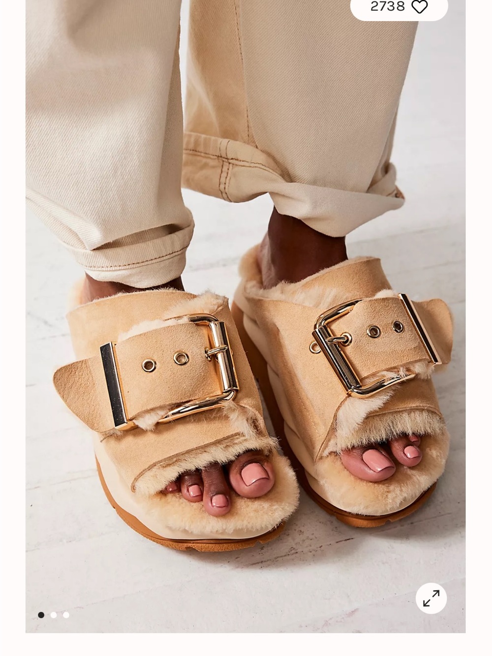 4 CCCES Shearling Slides